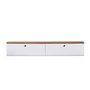 Nordure Ligne 140 - Soporte para TV Pino atlántico y Blanco